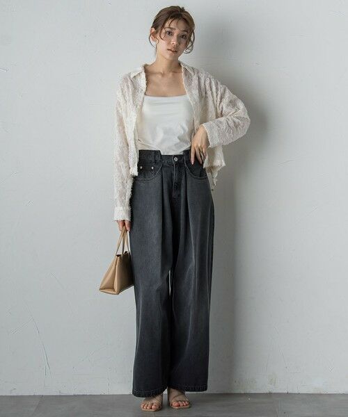 Droite lautreamont / ドロワットロートレアモン シャツ・ブラウス | カットジャガードブラウス≪手洗い可能≫ | 詳細12