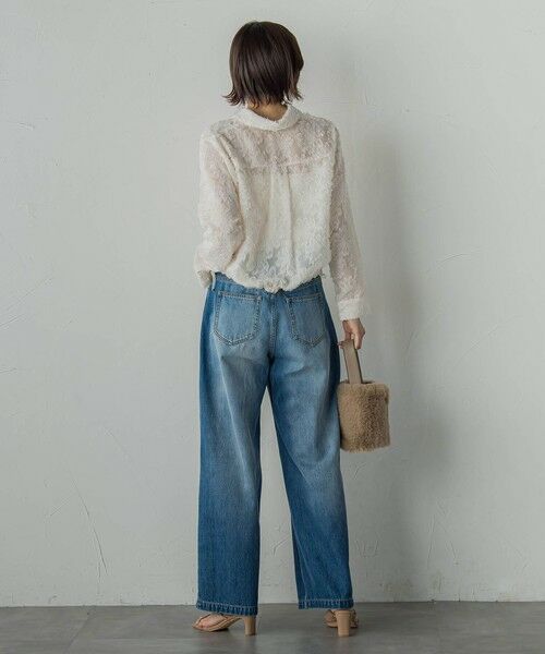 Droite lautreamont / ドロワットロートレアモン シャツ・ブラウス | カットジャガードブラウス≪手洗い可能≫ | 詳細3