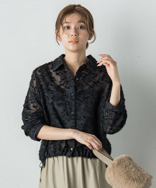 Droite lautreamont / ドロワットロートレアモン シャツ・ブラウス | カットジャガードブラウス≪手洗い可能≫ | 詳細23