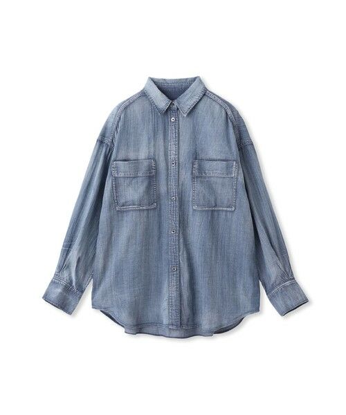 Droite lautreamont / ドロワットロートレアモン シャツ・ブラウス | シアーデニムシャツ≪洗濯機で洗える≫ | 詳細14