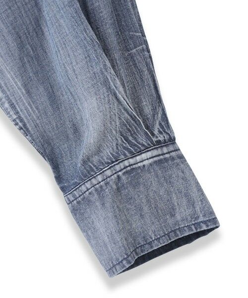 Droite lautreamont / ドロワットロートレアモン シャツ・ブラウス | シアーデニムシャツ≪洗濯機で洗える≫ | 詳細17