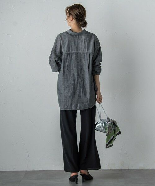 Droite lautreamont / ドロワットロートレアモン シャツ・ブラウス | シアーデニムシャツ≪洗濯機で洗える≫ | 詳細22