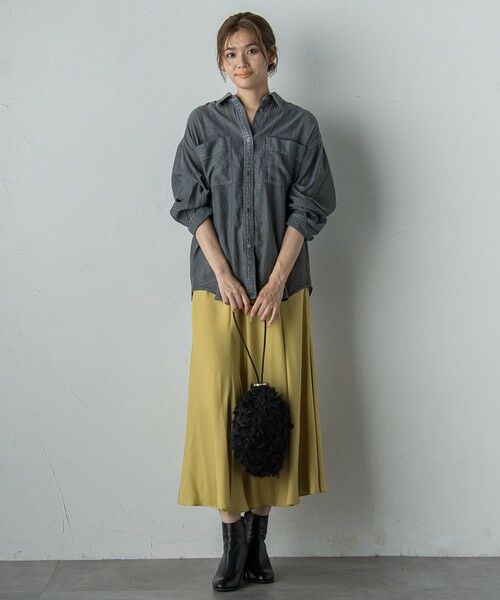 Droite lautreamont / ドロワットロートレアモン シャツ・ブラウス | シアーデニムシャツ≪洗濯機で洗える≫ | 詳細28