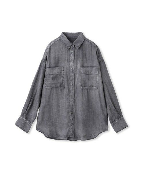 Droite lautreamont / ドロワットロートレアモン シャツ・ブラウス | シアーデニムシャツ≪洗濯機で洗える≫ | 詳細29