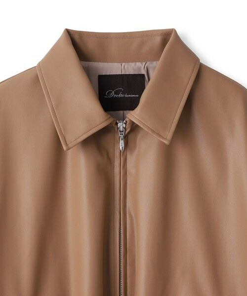 Droite lautreamont / ドロワットロートレアモン テーラードジャケット | レザーライクブルゾン≪洗濯機で洗える≫ | 詳細18