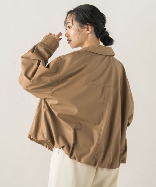 Droite lautreamont / ドロワットロートレアモン テーラードジャケット | レザーライクブルゾン≪洗濯機で洗える≫ | 詳細12