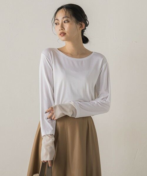 Droite lautreamont / ドロワットロートレアモン カットソー | シアー天竺カットソー≪洗濯機で洗える≫ | 詳細1