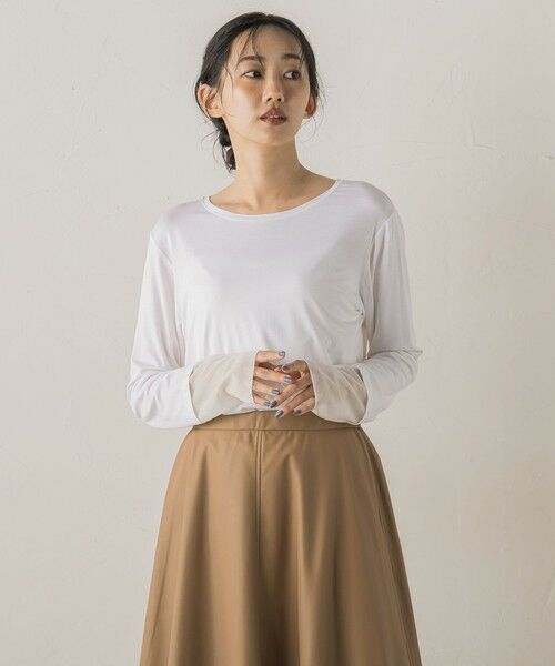 Droite lautreamont / ドロワットロートレアモン カットソー | シアー天竺カットソー≪洗濯機で洗える≫ | 詳細2