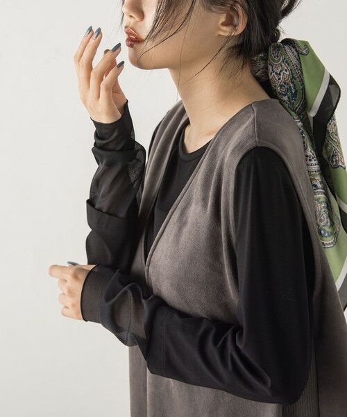 Droite lautreamont / ドロワットロートレアモン カットソー | シアー天竺カットソー≪洗濯機で洗える≫ | 詳細11