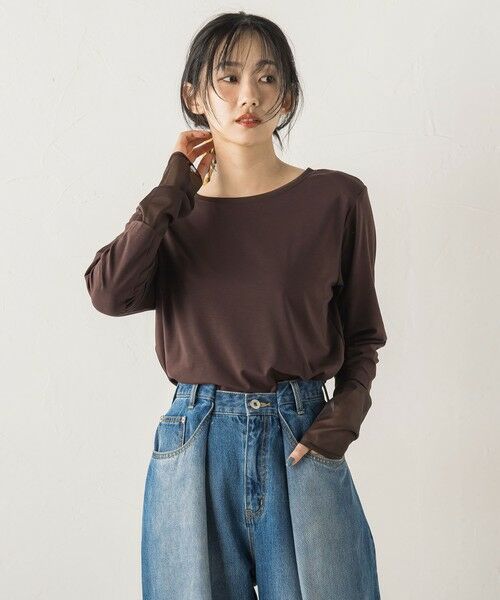 Droite lautreamont / ドロワットロートレアモン カットソー | シアー天竺カットソー≪洗濯機で洗える≫ | 詳細17