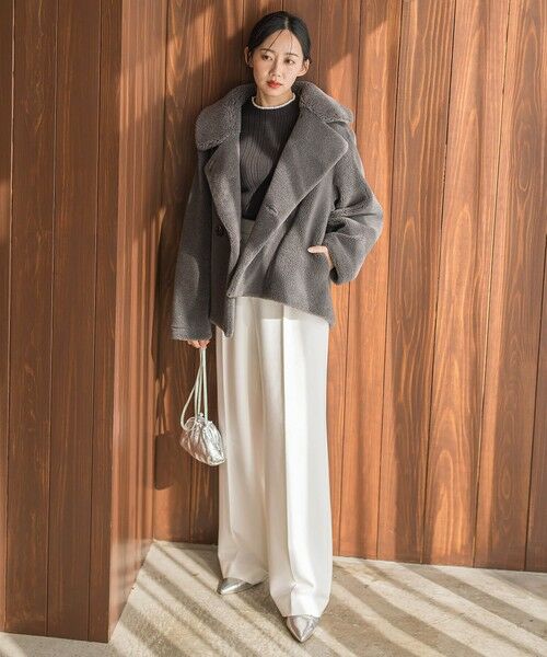 Droite lautreamont / ドロワットロートレアモン その他パンツ | 【新色追加】両面起毛ストレッチパンツ≪洗濯機で洗える≫ | 詳細4