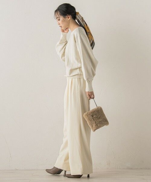 Droite lautreamont / ドロワットロートレアモン ニット・セーター | ラメドルマンVネックニット≪手洗い可能≫ | 詳細3