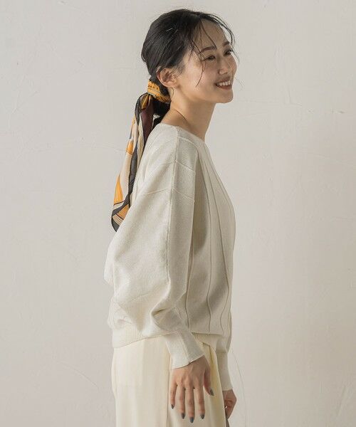 Droite lautreamont / ドロワットロートレアモン ニット・セーター | ラメドルマンVネックニット≪手洗い可能≫ | 詳細6