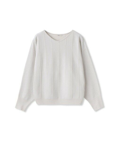 Droite lautreamont / ドロワットロートレアモン ニット・セーター | 【新色追加】ラメドルマンVネックニット≪手洗い可能≫ | 詳細7