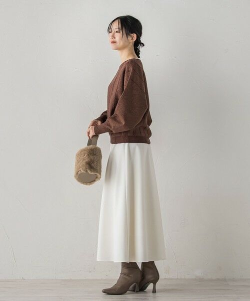 Droite lautreamont / ドロワットロートレアモン ニット・セーター | 【新色追加】ラメドルマンVネックニット≪手洗い可能≫ | 詳細11