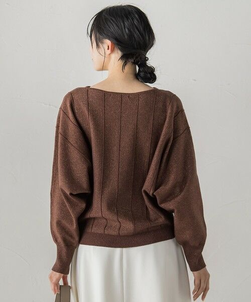 Droite lautreamont / ドロワットロートレアモン ニット・セーター | 【新色追加】ラメドルマンVネックニット≪手洗い可能≫ | 詳細14