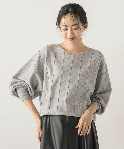 Droite lautreamont / ドロワットロートレアモン ニット・セーター | 【新色追加】ラメドルマンVネックニット≪手洗い可能≫ | 詳細21