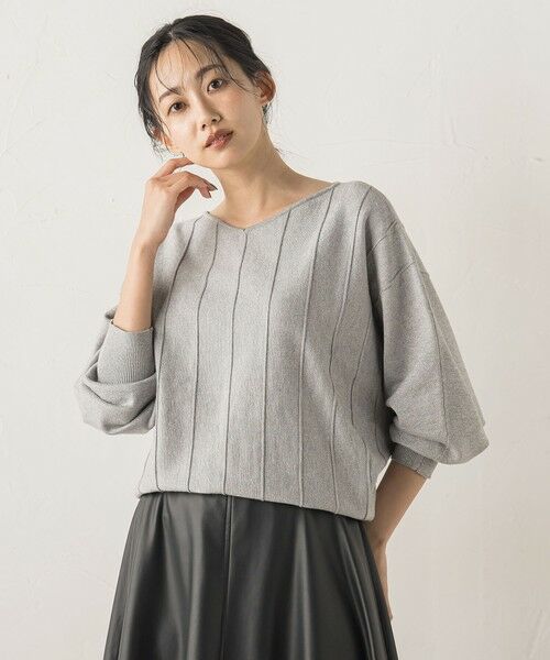 Droite lautreamont / ドロワットロートレアモン ニット・セーター | ラメドルマンVネックニット≪手洗い可能≫ | 詳細14