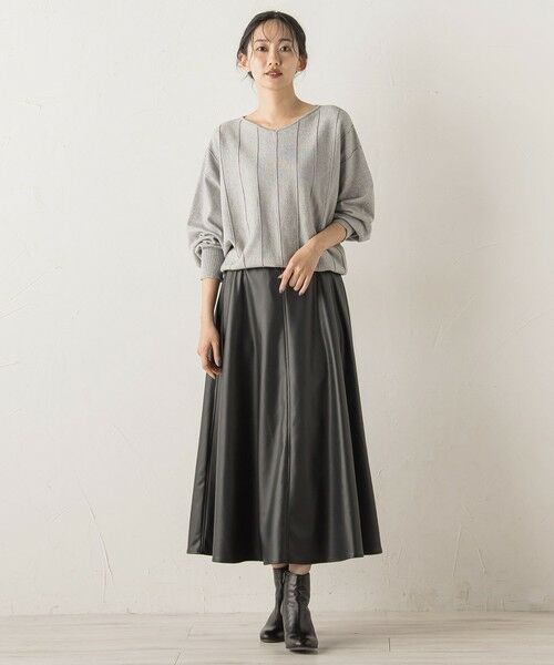 Droite lautreamont / ドロワットロートレアモン ニット・セーター | 【新色追加】ラメドルマンVネックニット≪手洗い可能≫ | 詳細17