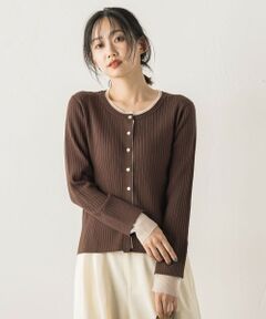 Droite lautreamont / ドロワットロートレアモン ニット・セーター | シアー切替えRIBニット≪手洗い可能≫