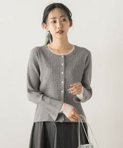 Droite lautreamont / ドロワットロートレアモン ニット・セーター | シアー切替えRIBニット≪手洗い可能≫