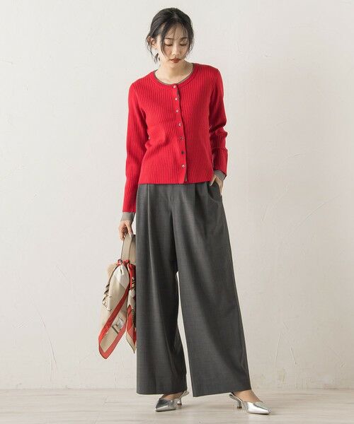 Droite lautreamont / ドロワットロートレアモン ニット・セーター | シアー切替えRIBニット≪手洗い可能≫ | 詳細1