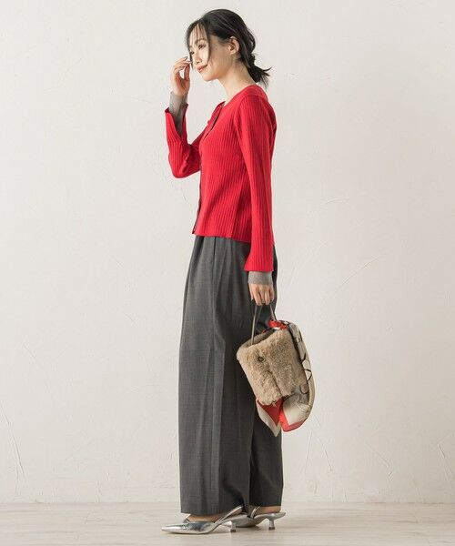 Droite lautreamont / ドロワットロートレアモン ニット・セーター | シアー切替えRIBニット≪手洗い可能≫ | 詳細3