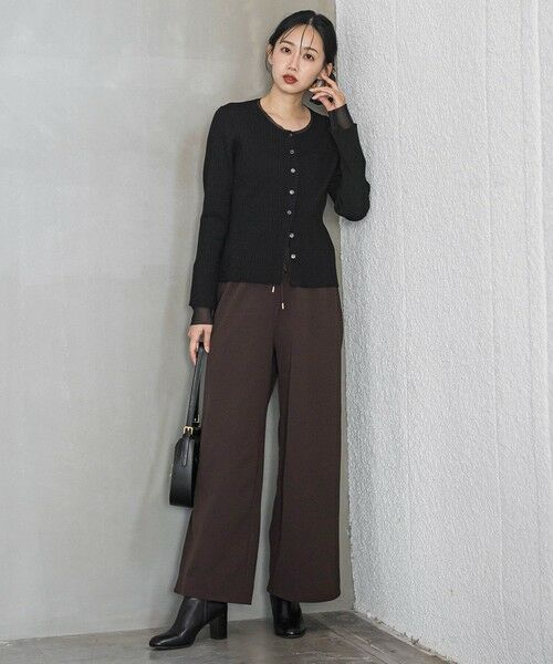 Droite lautreamont / ドロワットロートレアモン ニット・セーター | シアー切替えRIBニット≪手洗い可能≫ | 詳細8