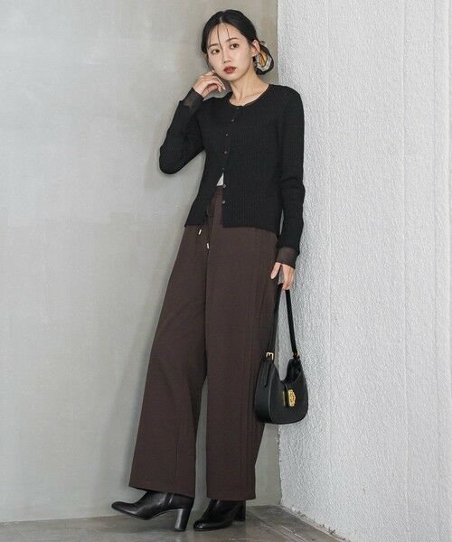 Droite lautreamont / ドロワットロートレアモン ニット・セーター | シアー切替えRIBニット≪手洗い可能≫ | 詳細9