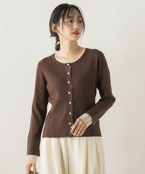 Droite lautreamont / ドロワットロートレアモン ニット・セーター | シアー切替えRIBニット≪手洗い可能≫ | 詳細21