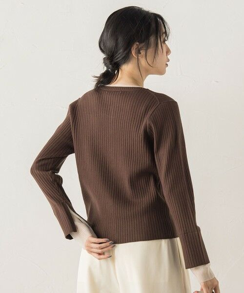 Droite lautreamont / ドロワットロートレアモン ニット・セーター | シアー切替えRIBニット≪手洗い可能≫ | 詳細22