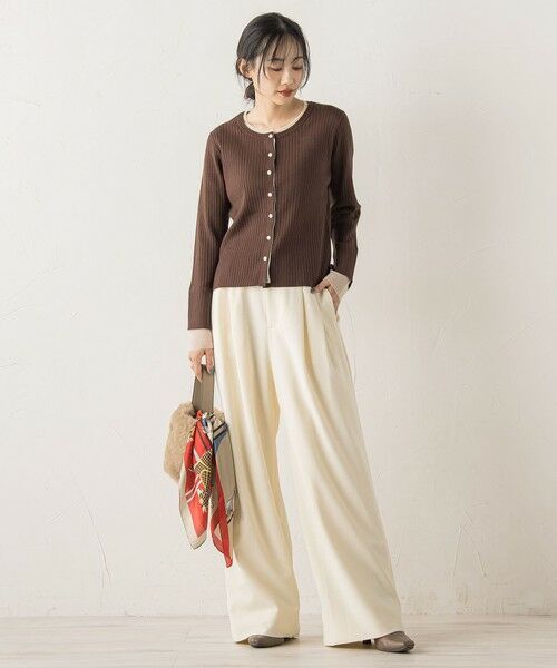 Droite lautreamont / ドロワットロートレアモン ニット・セーター | シアー切替えRIBニット≪手洗い可能≫ | 詳細17