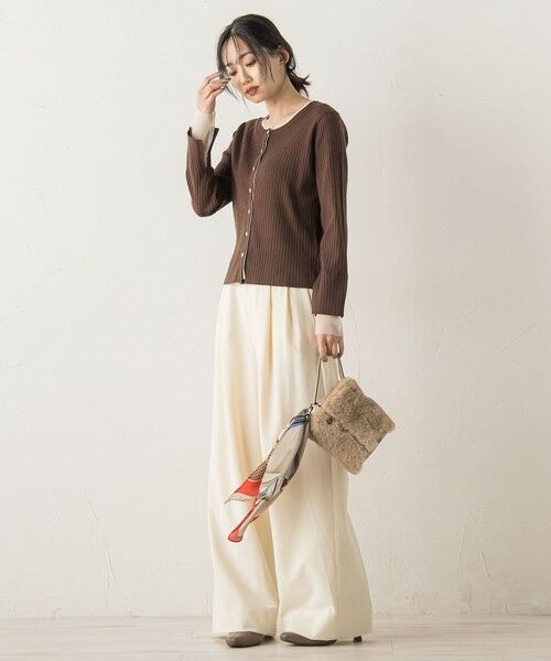 Droite lautreamont / ドロワットロートレアモン ニット・セーター | シアー切替えRIBニット≪手洗い可能≫ | 詳細18