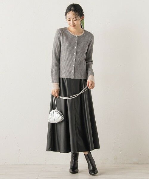 Droite lautreamont / ドロワットロートレアモン ニット・セーター | シアー切替えRIBニット≪手洗い可能≫ | 詳細25