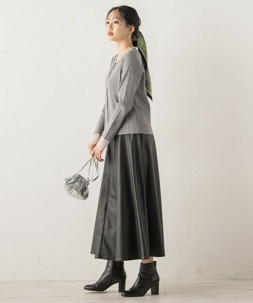 Droite lautreamont / ドロワットロートレアモン ニット・セーター | シアー切替えRIBニット≪手洗い可能≫ | 詳細26