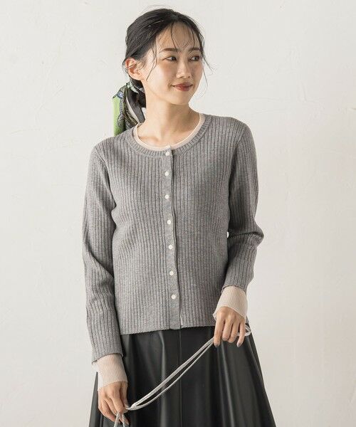 Droite lautreamont / ドロワットロートレアモン ニット・セーター | シアー切替えRIBニット≪手洗い可能≫ | 詳細29