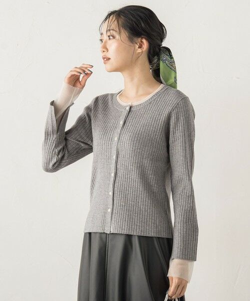 Droite lautreamont / ドロワットロートレアモン ニット・セーター | シアー切替えRIBニット≪手洗い可能≫ | 詳細30