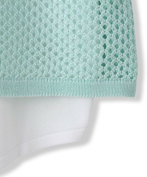 Droite lautreamont / ドロワットロートレアモン ニット・セーター | メッシュ柄レイヤードニット≪手洗い可能≫ | 詳細24