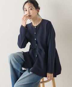 Droite lautreamont / ドロワットロートレアモン ニット・セーター | ペプラムカーディガンニット≪手洗い可能≫