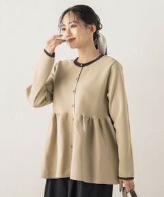 Droite lautreamont / ドロワットロートレアモン ニット・セーター | ペプラムカーディガンニット≪手洗い可能≫