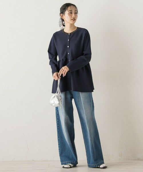 Droite lautreamont / ドロワットロートレアモン ニット・セーター | ペプラムカーディガンニット≪手洗い可能≫ | 詳細2