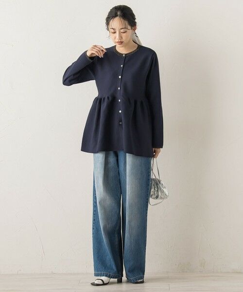 Droite lautreamont / ドロワットロートレアモン ニット・セーター | ペプラムカーディガンニット≪手洗い可能≫ | 詳細3