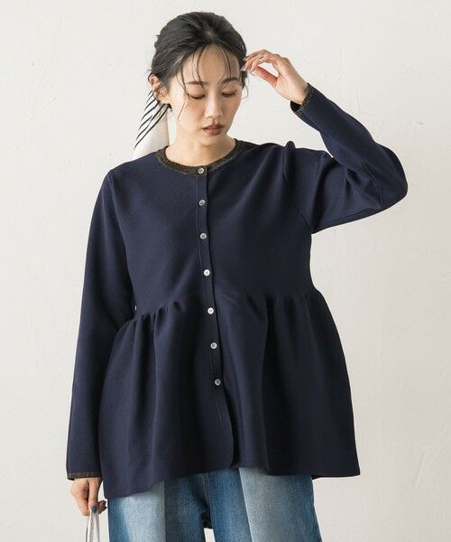 Droite lautreamont / ドロワットロートレアモン ニット・セーター | ペプラムカーディガンニット≪手洗い可能≫ | 詳細6