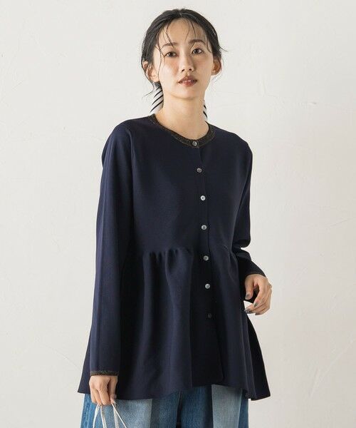 Droite lautreamont / ドロワットロートレアモン ニット・セーター | ペプラムカーディガンニット≪手洗い可能≫ | 詳細7