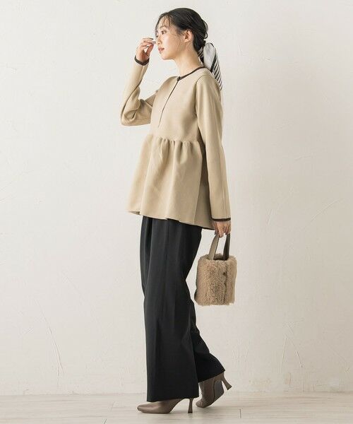 Droite lautreamont / ドロワットロートレアモン ニット・セーター | ペプラムカーディガンニット≪手洗い可能≫ | 詳細11