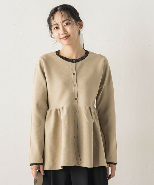 Droite lautreamont / ドロワットロートレアモン ニット・セーター | ペプラムカーディガンニット≪手洗い可能≫ | 詳細14