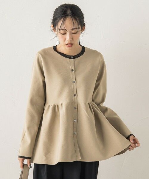 Droite lautreamont / ドロワットロートレアモン ニット・セーター | ペプラムカーディガンニット≪手洗い可能≫ | 詳細15