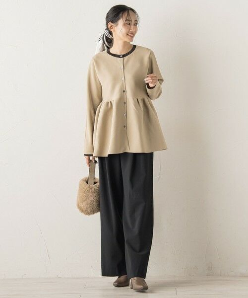 Droite lautreamont / ドロワットロートレアモン ニット・セーター | ペプラムカーディガンニット≪手洗い可能≫ | 詳細10