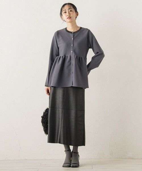 Droite lautreamont / ドロワットロートレアモン ニット・セーター | ペプラムカーディガンニット≪手洗い可能≫ | 詳細23