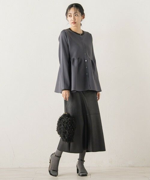 Droite lautreamont / ドロワットロートレアモン ニット・セーター | ペプラムカーディガンニット≪手洗い可能≫ | 詳細24